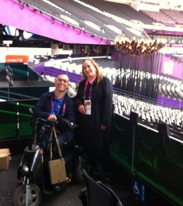 Sally at the London Paralympics 2012